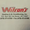 Wilson's Heating & Air Conditioning